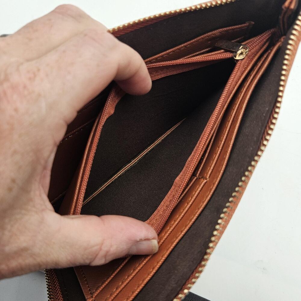 Simply Southern Wallet Womens Zip Around Organizer Clutch Faux Leather Card Case - Picture 5 of 8